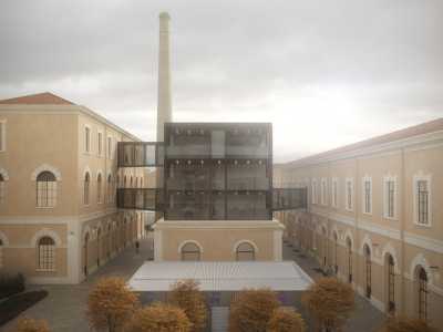 �Il basso edificio presente al centro sar� invece ampliato con una struttura in metallo sovrastante � dice Pepe mentre ci illustra i rendering del progetto -. Questa sar� collegata agli altri immobili con dei corridoi sospesi�